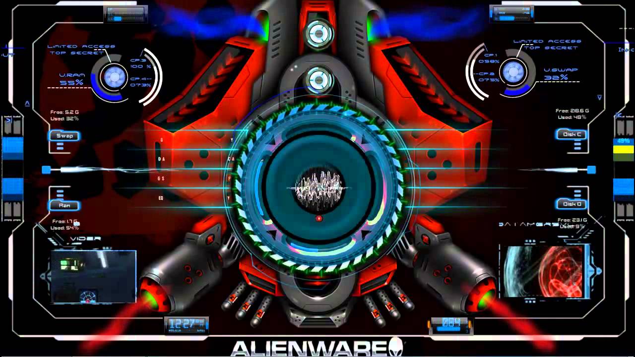 free alienware themes skins downloads